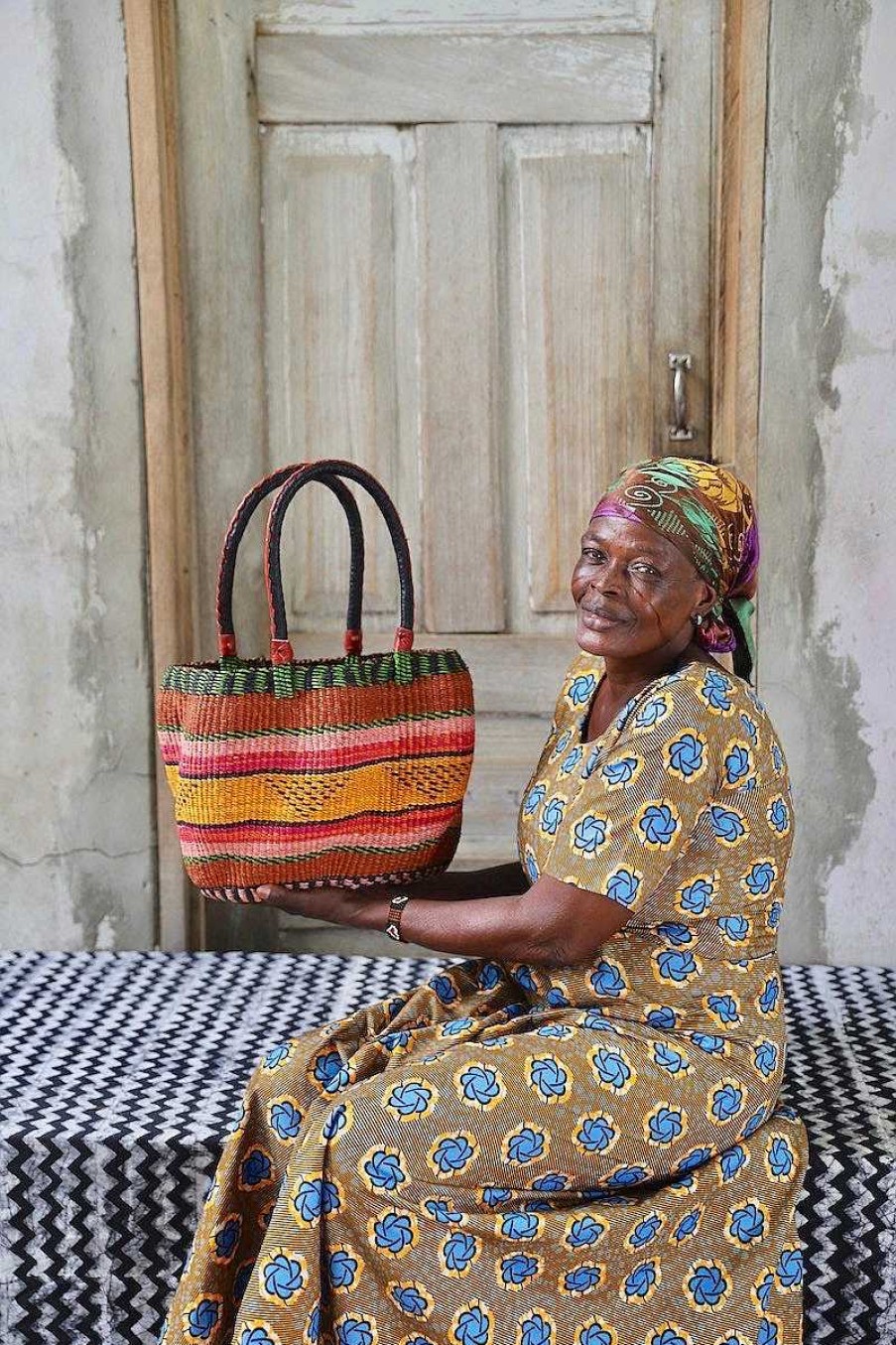 Basket Bags Baba Tree | Stay Flow Deluxe Woven Handbag (Large) By Mary Ayamdor