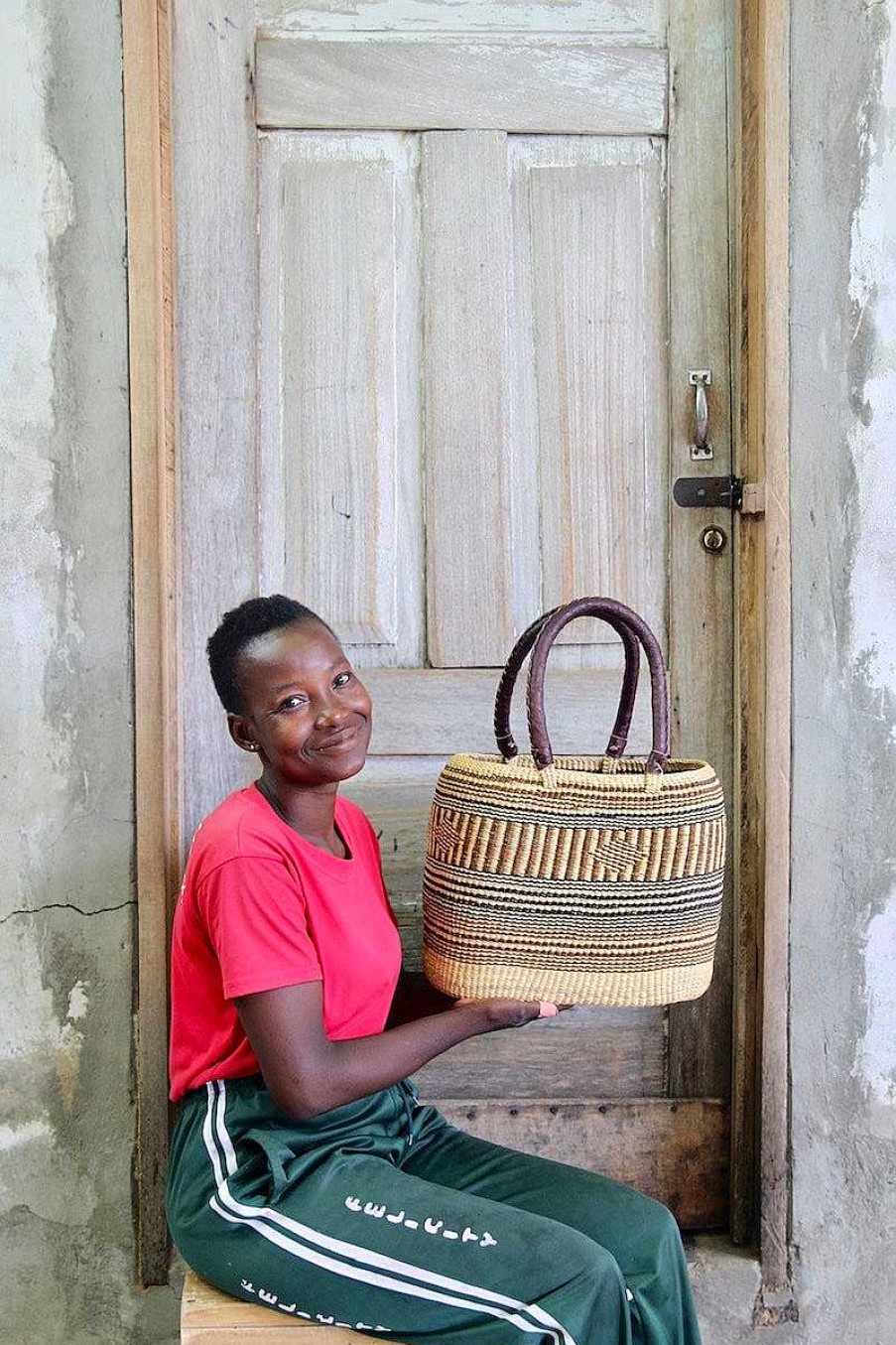 Basket Bags Baba Tree | Tapoh Basket By Charity Attuah