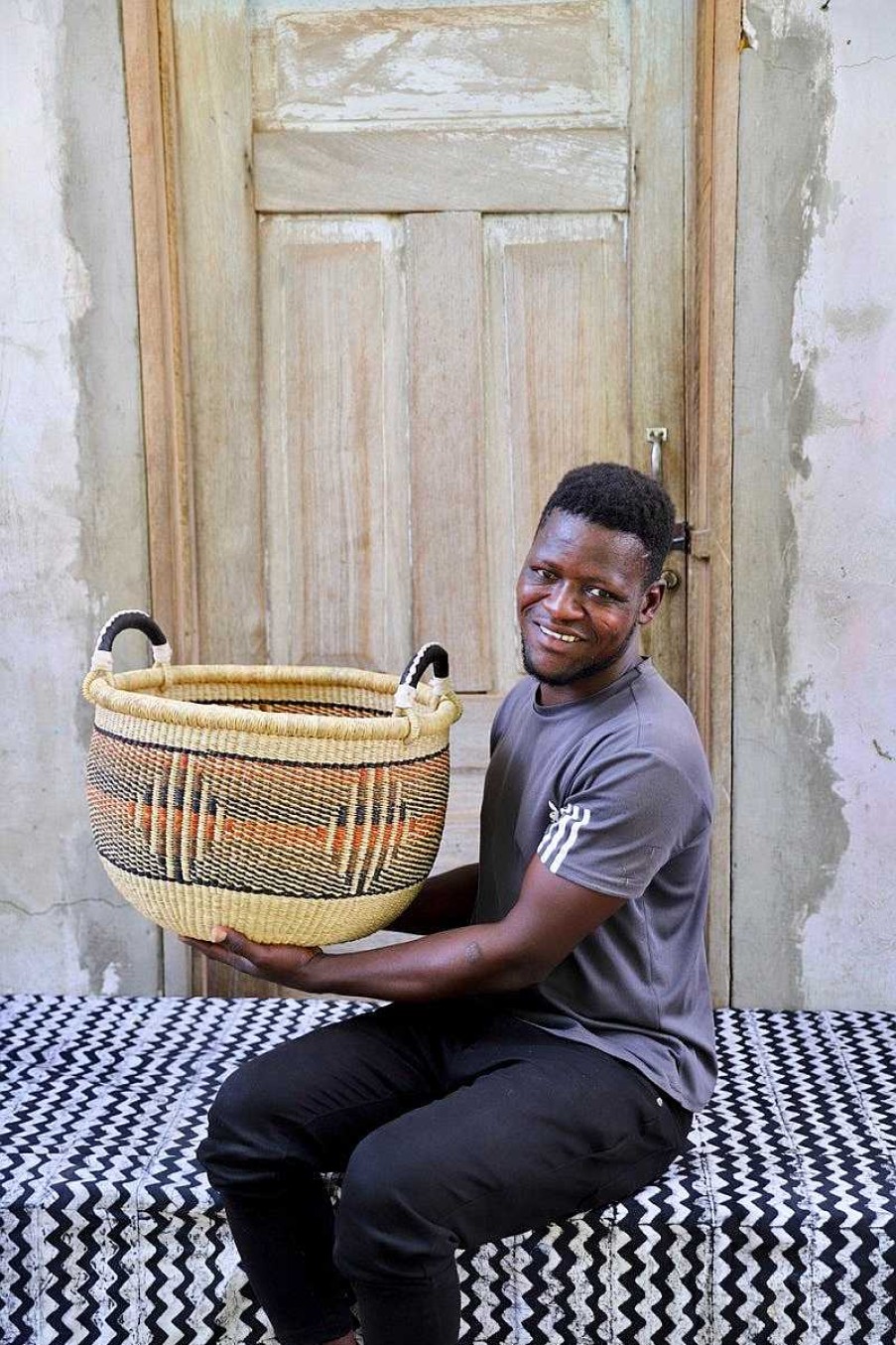 Bathroom + Laundry Baba Tree | Gbenka Storage Basket (Large) By Atiah Asoba