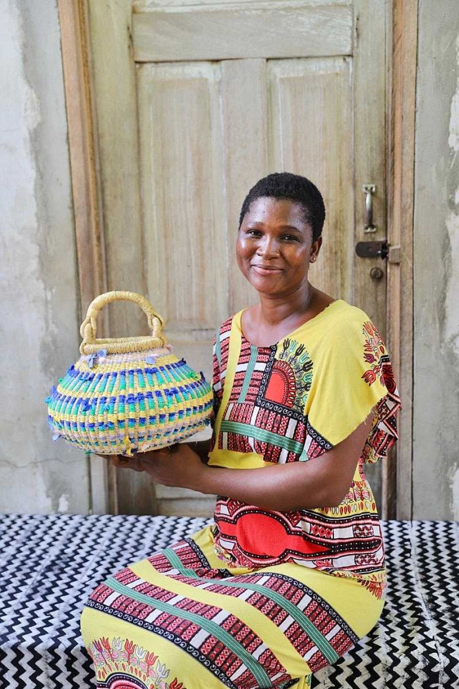 Home Decor Baba Tree | Material Futures - Small Pot Basket By Mary Ayinbora