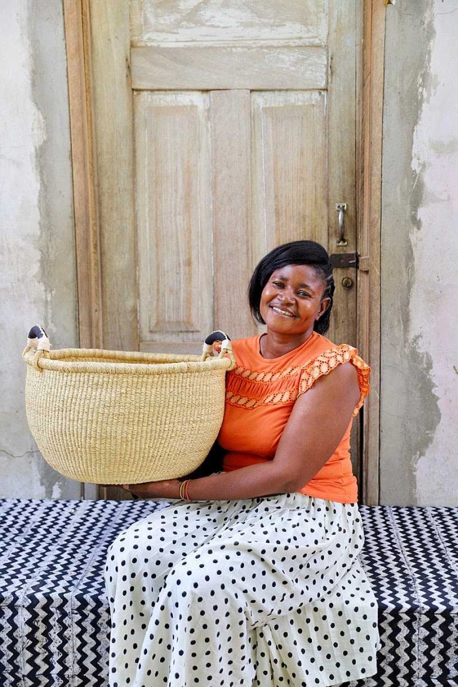 Bathroom + Laundry Baba Tree | Gbenka Storage Basket (Large) By Selina Apasinore