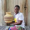 Home Decor Baba Tree | Jemima 10 Cows Basket (Tiny) By Blessing Nyaaba