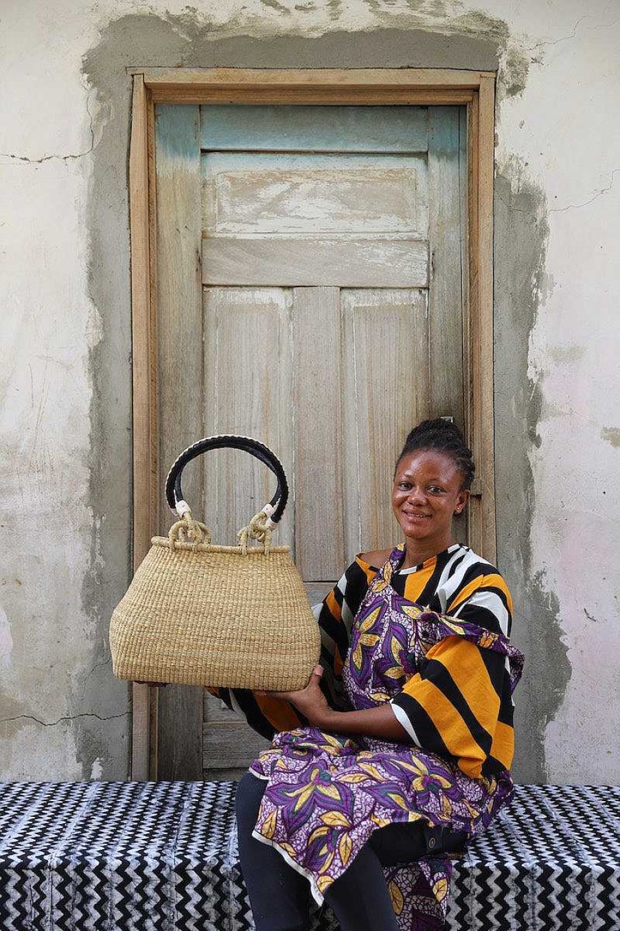 Basket Bags Baba Tree | Slim Line Shoulder Bag By Mary Nsohbillah
