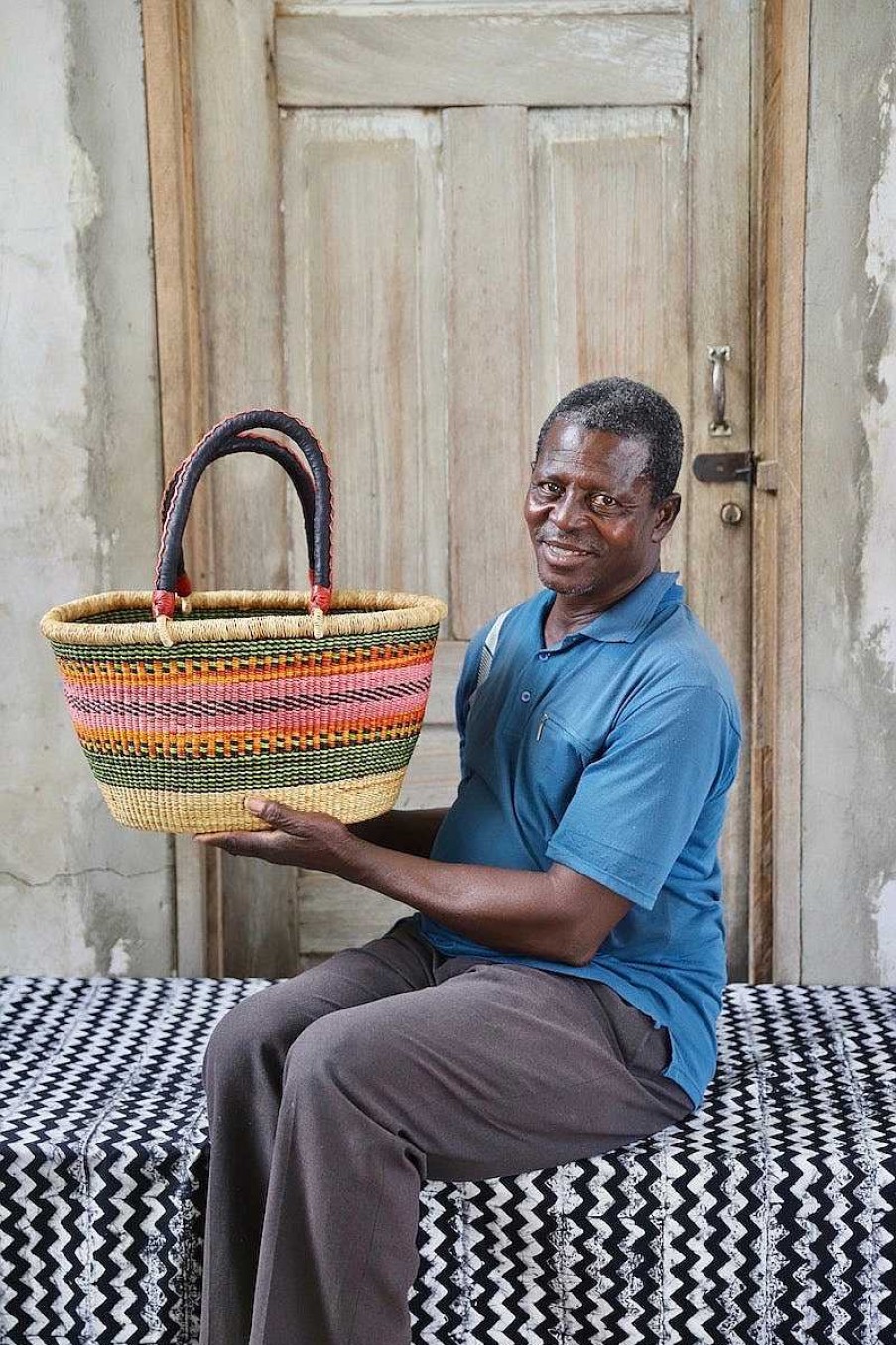 Shopping Baskets Baba Tree | Oval Basket (Medium) By Baba Aba-Enge