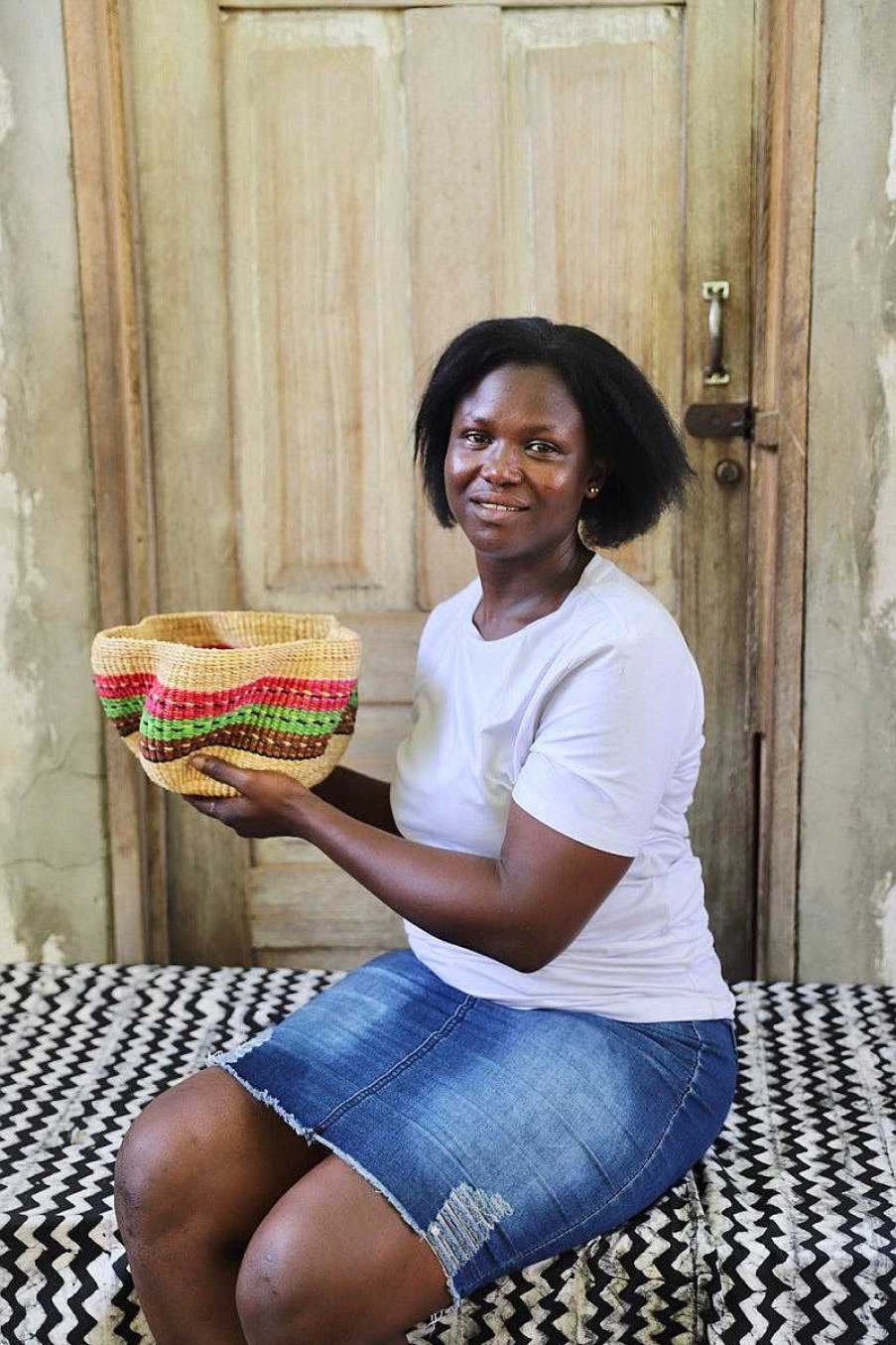Kitchen + Dining Baba Tree | Pakurigo Wave Basket (Tiny) By Eva Nsohbillah