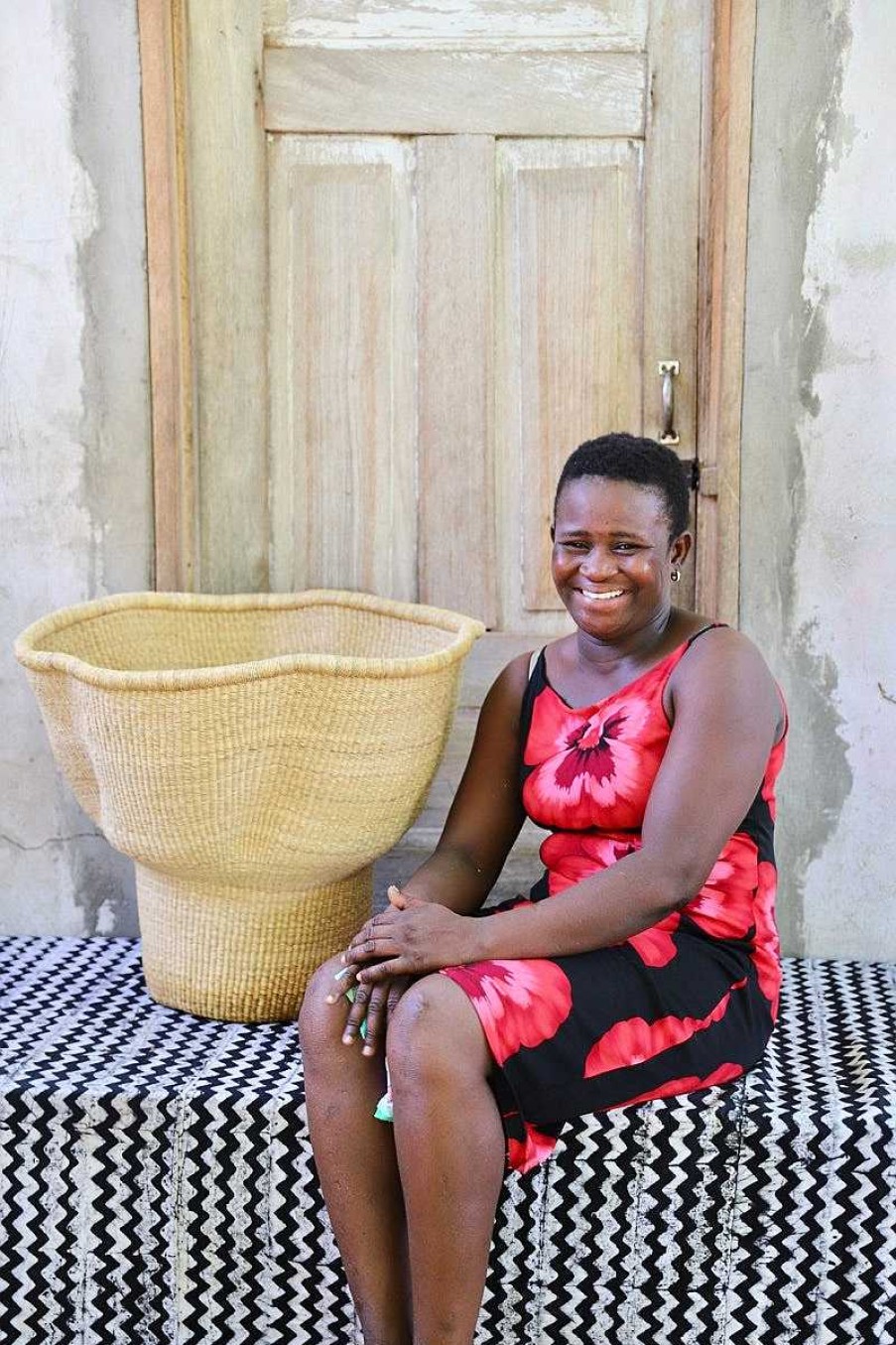Planters + Flower Pots Baba Tree | Wave Planter (Art Basket) By Ida Adigvom