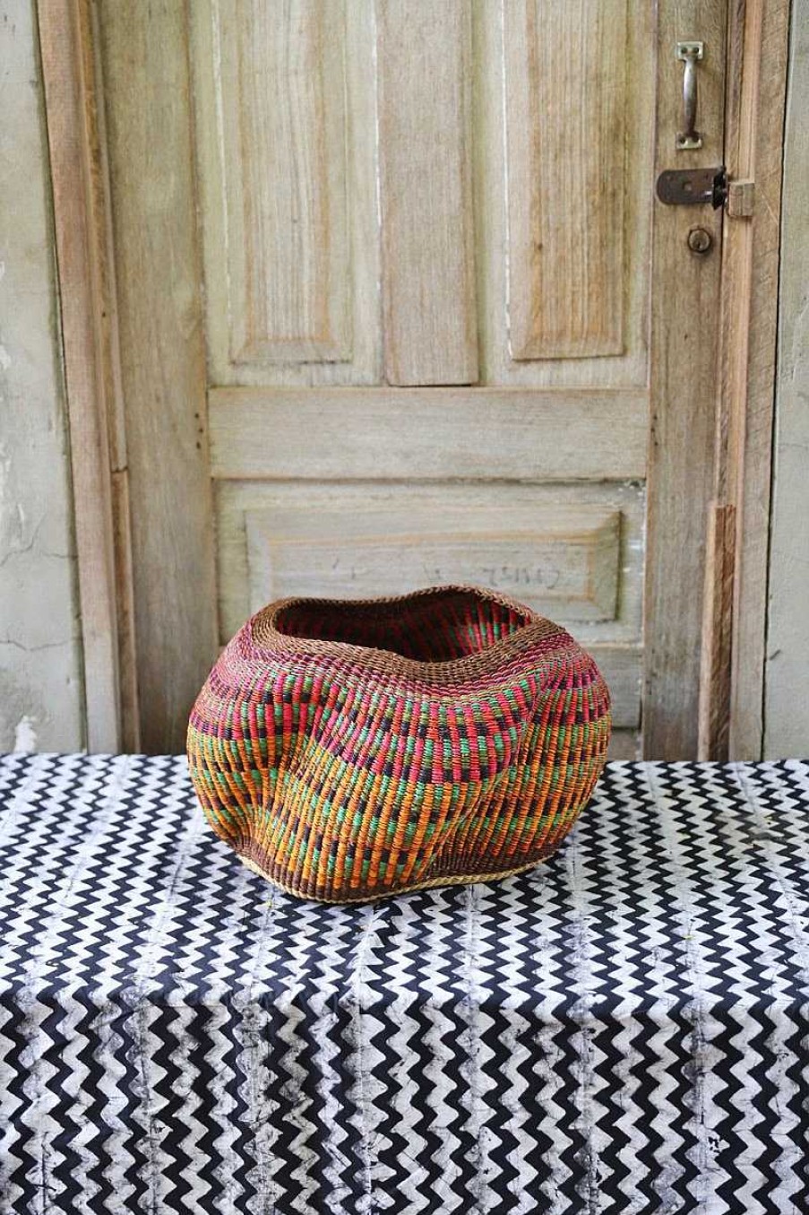 Planters + Flower Pots Baba Tree | A Pebble (Art Basket) By Faustina Anaba