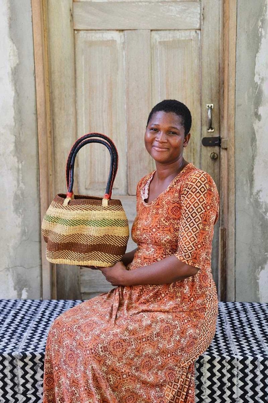 Basket Bags Baba Tree | Stay Flow Deluxe Woven Handbag (Large) By Mary Ayinbora
