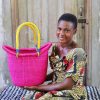 Shopping Baskets Baba Tree | Dip Dyed Nyariga Basket (Medium) By Afia Adukbillah