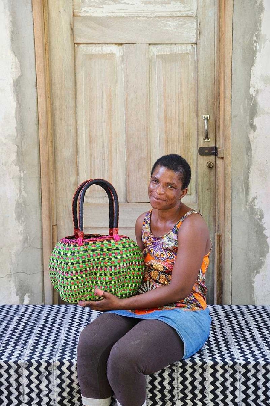 Basket Bags Baba Tree | Stay Flow Deluxe Woven Handbag (Large) By Mary Anaba