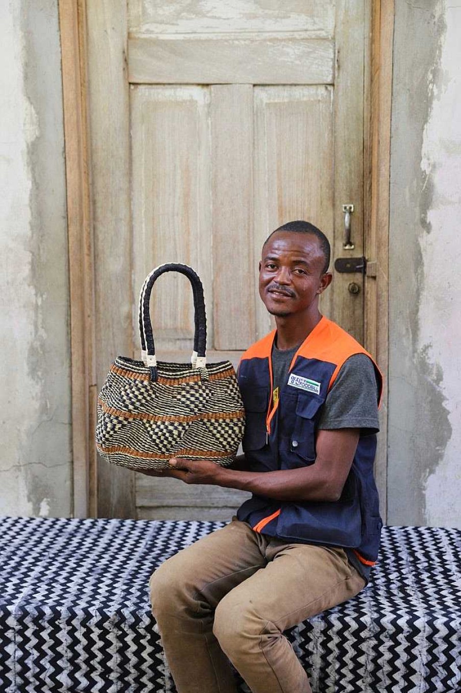 Basket Bags Baba Tree | Stay Flow Deluxe Woven Handbag (Large) By Benjamin Atiah