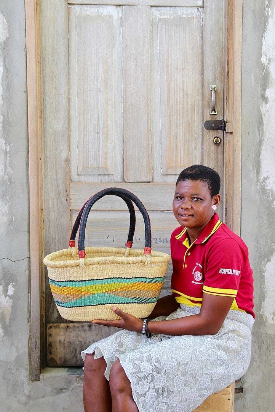Shopping Baskets Baba Tree | Oval Basket (Medium) By Catherine Mbii
