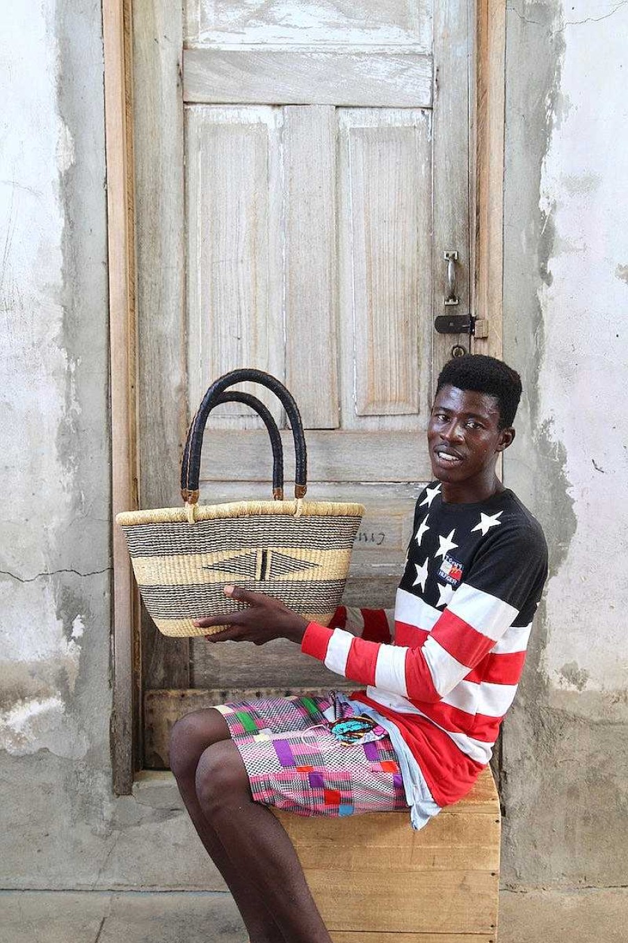 Shopping Baskets Baba Tree | Oval Basket (Large) By Avoore Alagbona