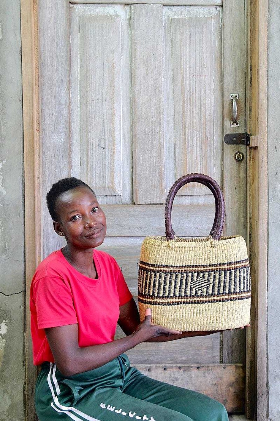 Basket Bags Baba Tree | Tapoh Basket By Charity Attuah
