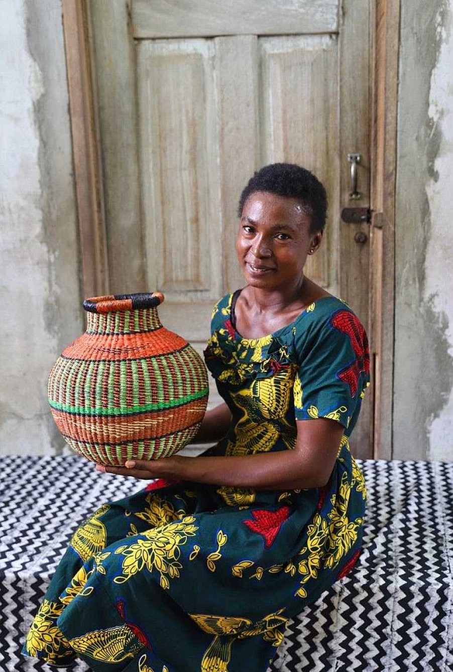 Home Decor Baba Tree | Jemima 10 Cows Basket (Tiny) By Afia Adukbillah