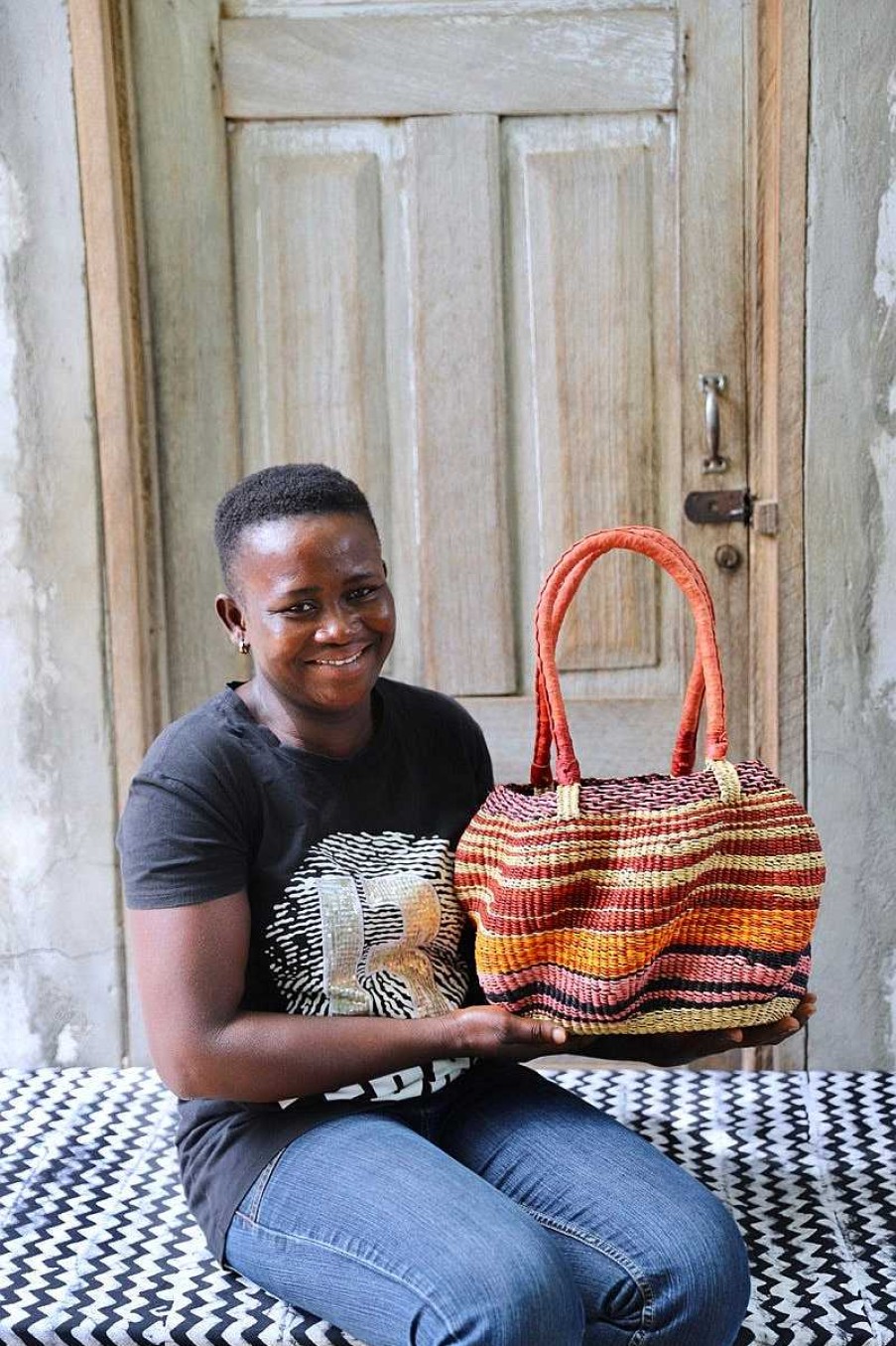 Basket Bags Baba Tree | Stay Flow Deluxe Woven Handbag (Large) By Ida Adigvom