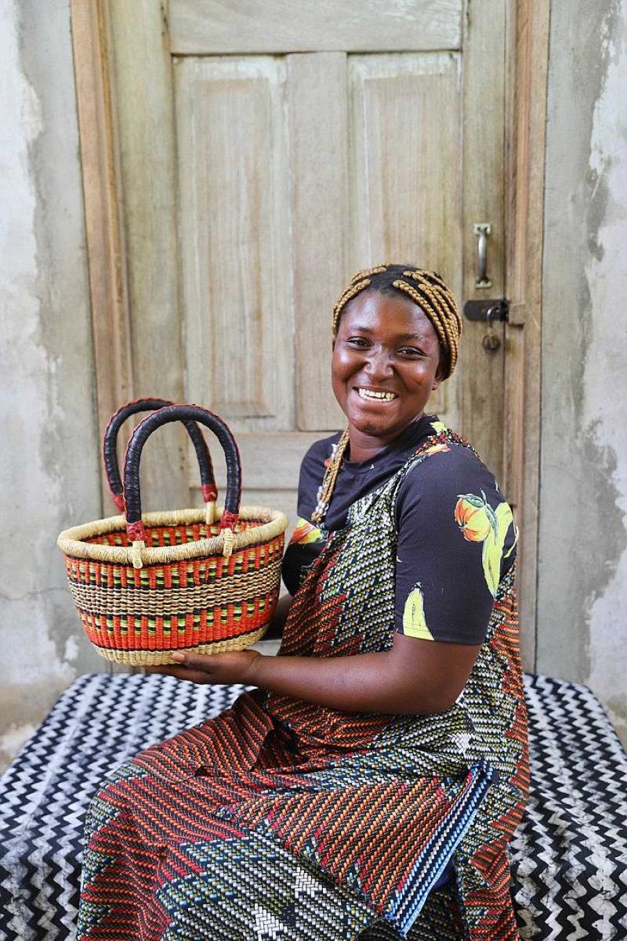 Shopping Baskets Baba Tree | Oval Basket (Tiny) By Cynthia Ayariga