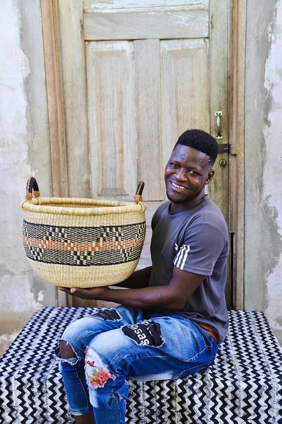 Bathroom + Laundry Baba Tree | Gbenka Storage Basket (Large) By Atiah Asoba
