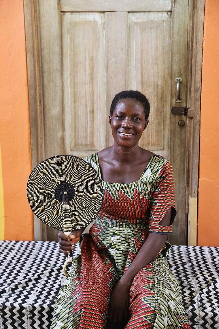 Wall Decor Baba Tree | Circular Fan By Linda Ayamga