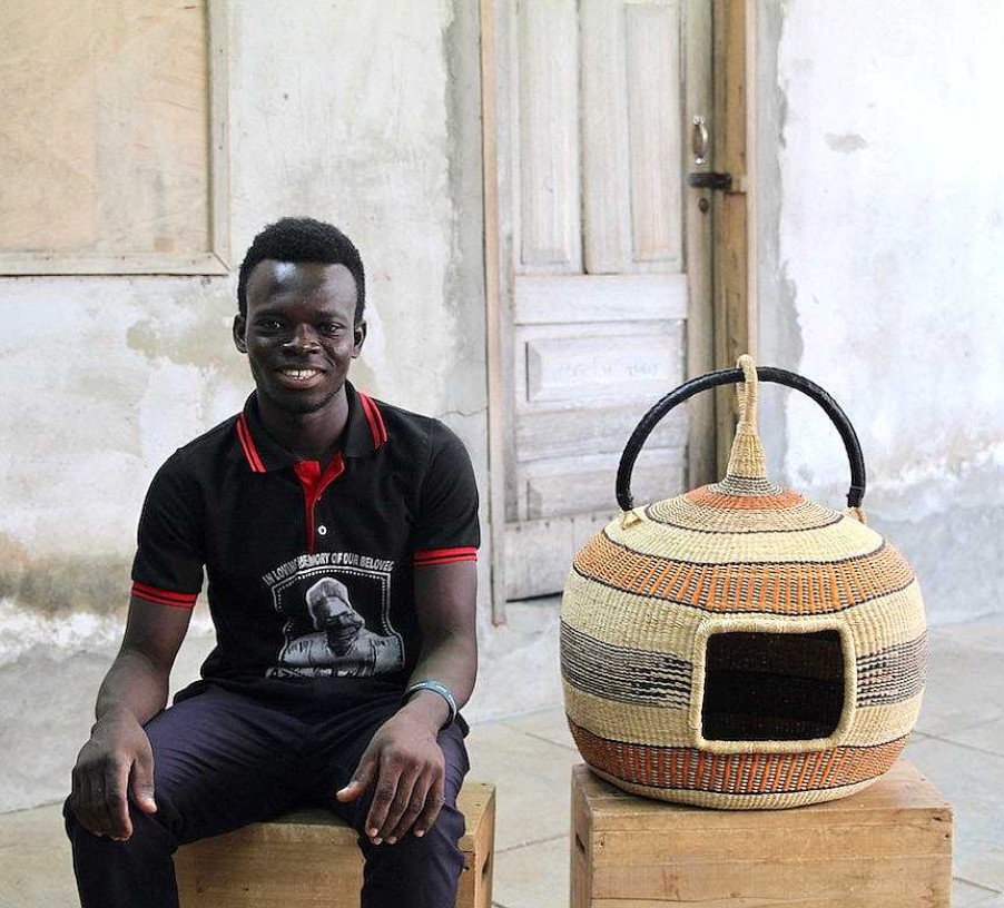Popular Basket Baba Tree | Cat Bed (Double Weave) By Kwame Ayine