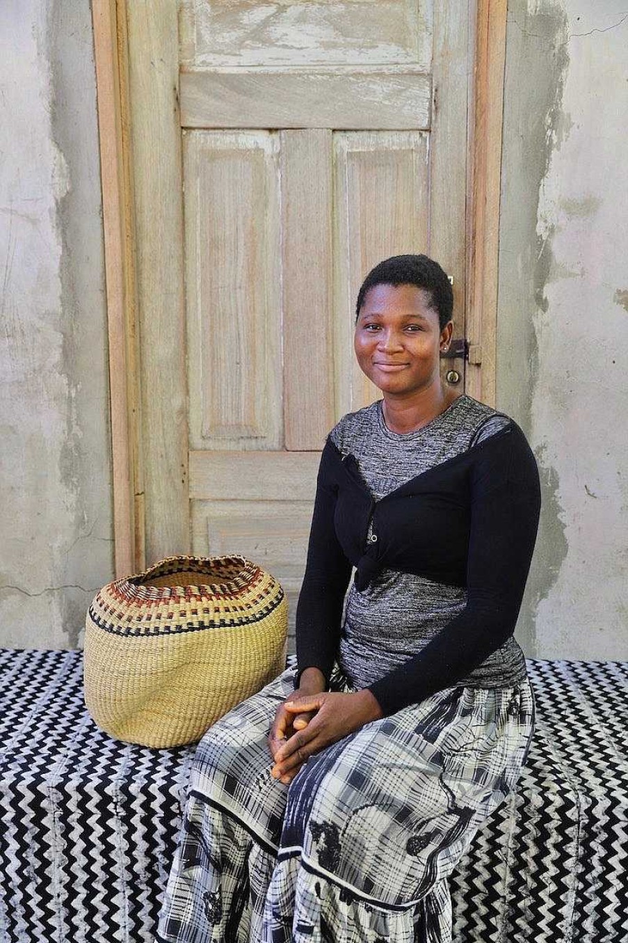 Planters + Flower Pots Baba Tree | A Pebble (Art Basket) By Mary Ayinbora