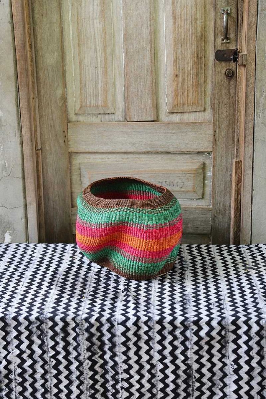 Planters + Flower Pots Baba Tree | A Pebble (Art Basket) By Faustina Anaba