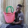 Shopping Baskets Baba Tree | Dip Dyed Nyariga Basket (Medium) By Atiah Asoba