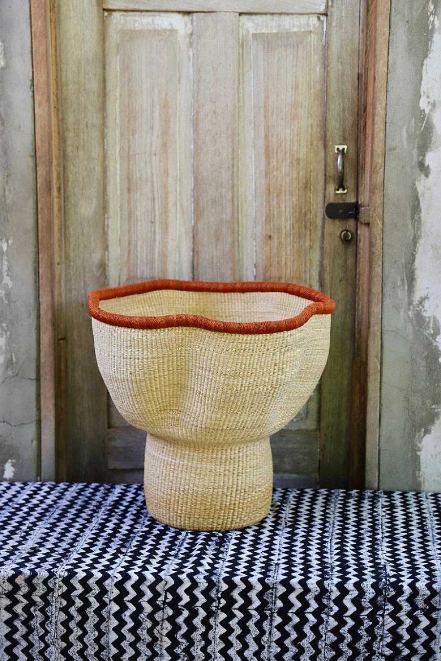 Planters + Flower Pots Baba Tree | Wave Planter (Art Basket) By Akelba Nyaaba