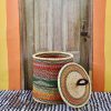 Bathroom + Laundry Baba Tree | Laundry Basket With Lid (Medium) By Vivian Akulembire