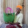 Shopping Baskets Baba Tree | Dip Dyed Nyariga Basket (Small) By Apasina Anabillah