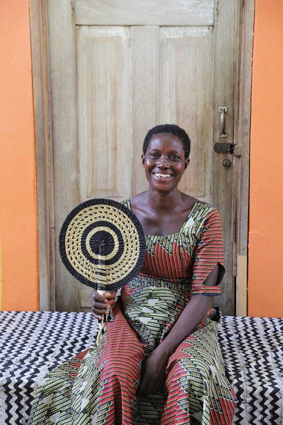 Wall Decor Baba Tree | Circular Fan By Linda Ayamga