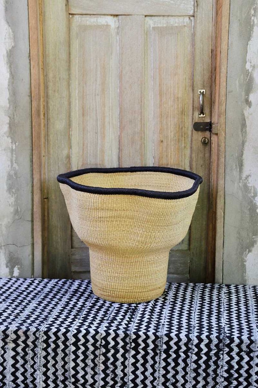 Planters + Flower Pots Baba Tree | Wave Planter (Art Basket) By Atanga Adongo