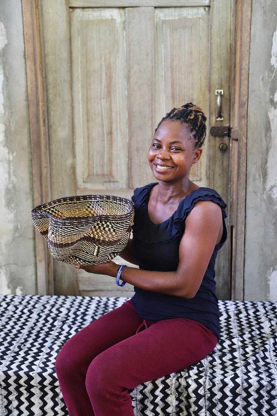 Kitchen + Dining Baba Tree | Pakurigo Wave Basket (Tiny) By Azumah " Punka Joe" Abisika