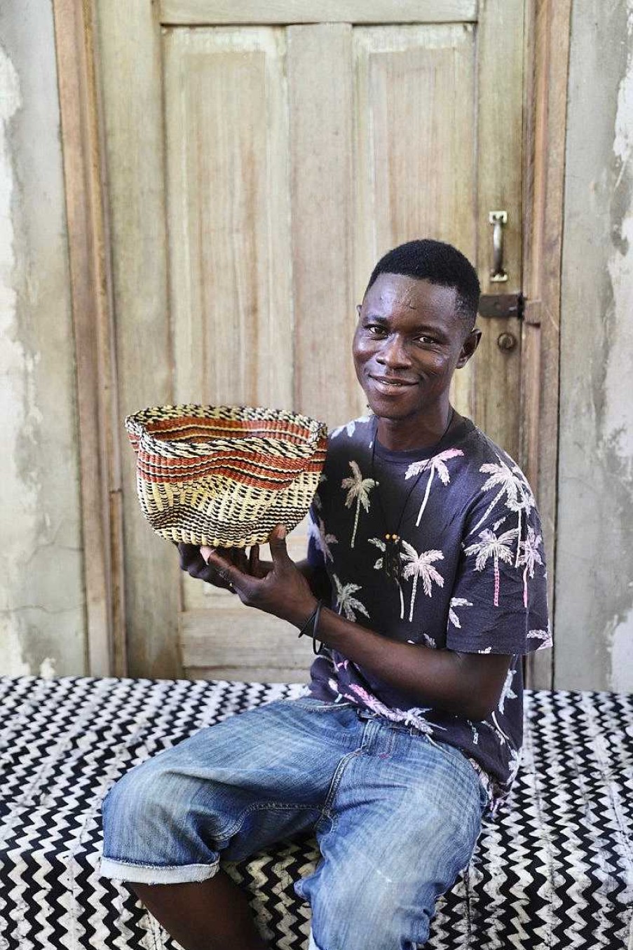 Kitchen + Dining Baba Tree | Pakurigo Wave Basket (Tiny) By Atibillah Ayine