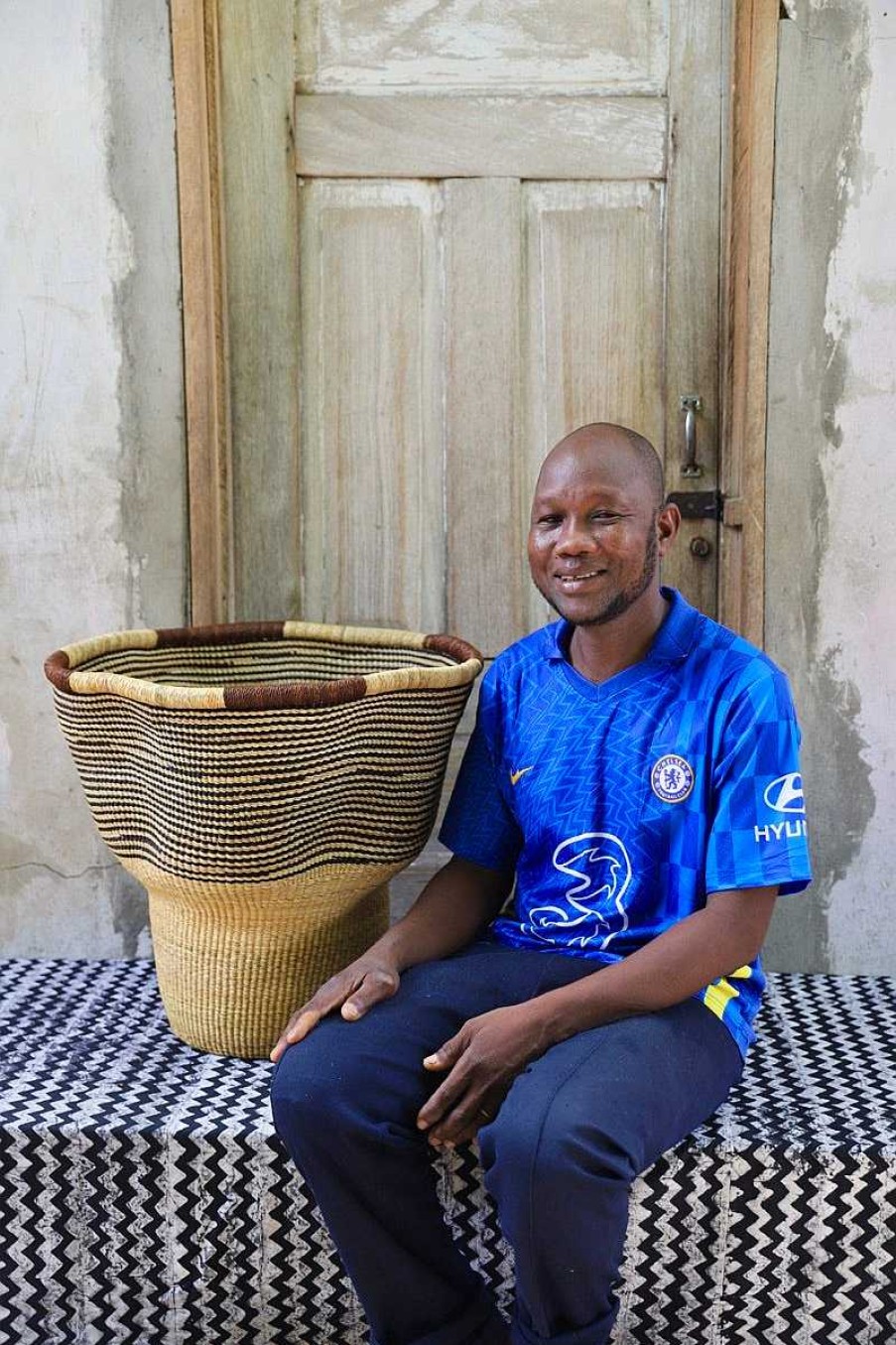 Planters + Flower Pots Baba Tree | Wave Planter (Art Basket) By Atanga Adongo