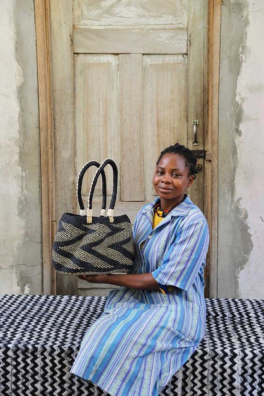 Basket Bags Baba Tree | Stay Flow Deluxe Woven Handbag (Large) By Azumah "Punka Joe" Abisika