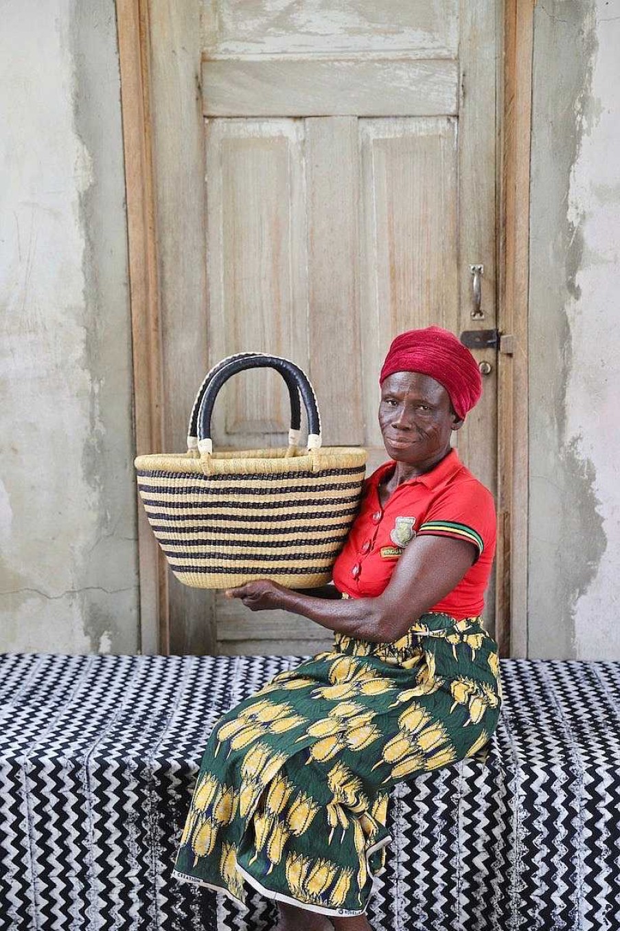 Shopping Baskets Baba Tree | Oval Basket (Small) By Apambila Ayinbono