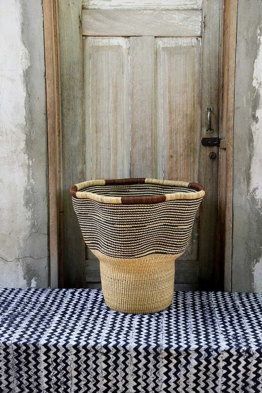 Planters + Flower Pots Baba Tree | Wave Planter (Art Basket) By Atanga Adongo