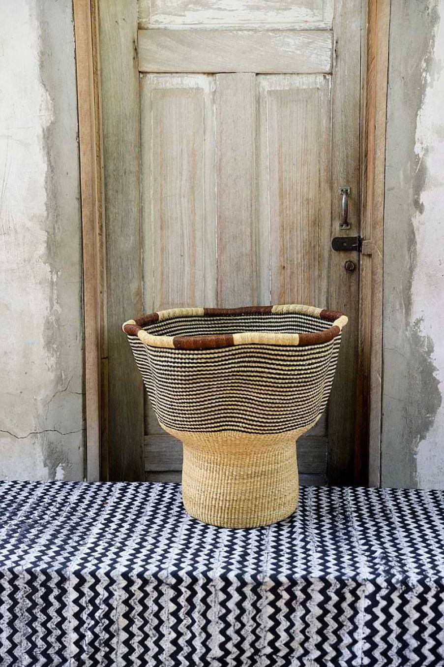 Planters + Flower Pots Baba Tree | Wave Planter (Art Basket) By Atanga Adongo