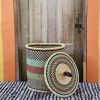 Bathroom + Laundry Baba Tree | Laundry Basket With Lid (Medium) By Vida Nyaabire