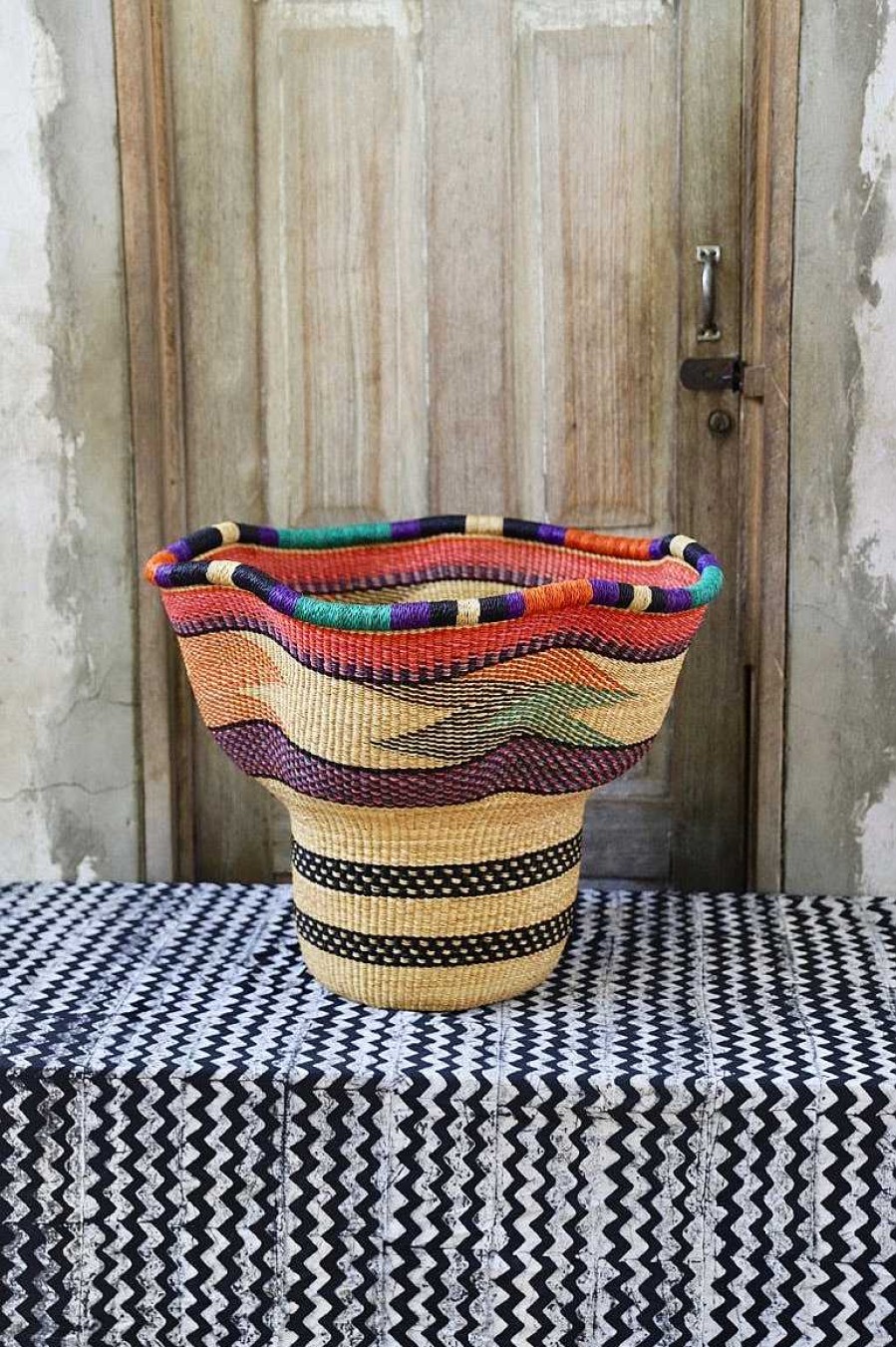 Planters + Flower Pots Baba Tree | Wave Planter (Art Basket) By Maclean "Mucre" Anafo