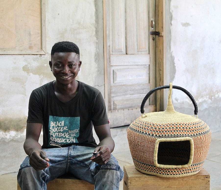 Popular Basket Baba Tree | Cat Bed (Double Weave) By Maclean "Mucre" Anafo