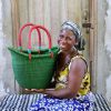 Shopping Baskets Baba Tree | Dip Dyed Nyariga Basket (Large) By Nsomah Ayine