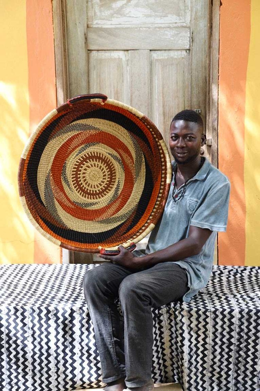 Kitchen + Dining Baba Tree | Woven Tray - Double Weave (Large) By Micheal Anaba