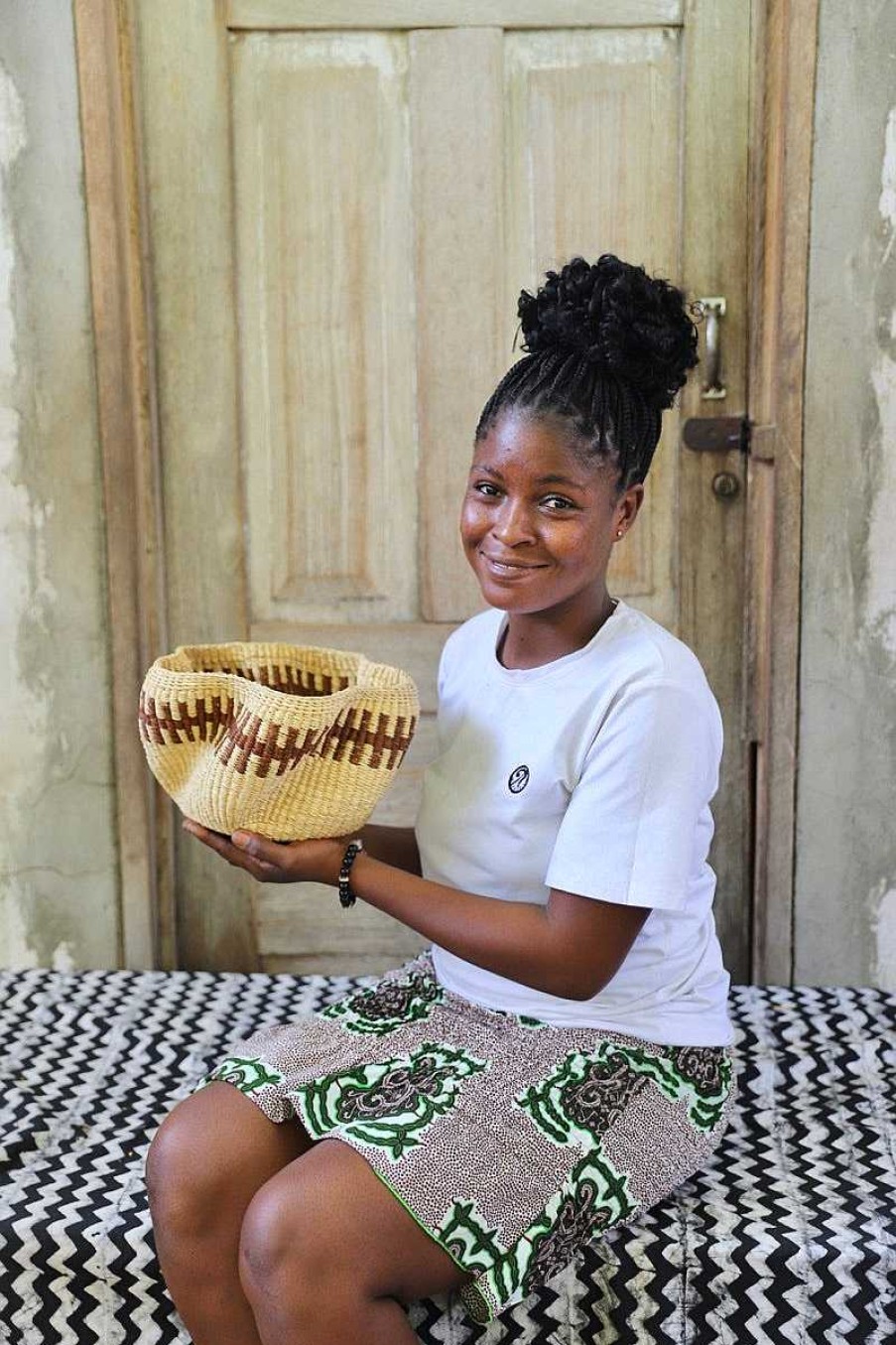 Kitchen + Dining Baba Tree | Pakurigo Wave Basket (Tiny) By Joyce Adagaam