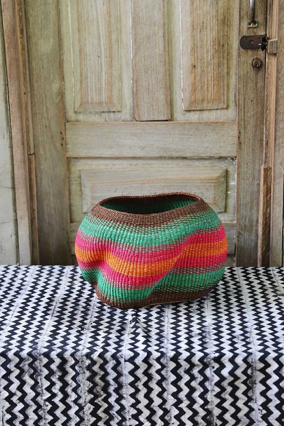 Planters + Flower Pots Baba Tree | A Pebble (Art Basket) By Faustina Anaba