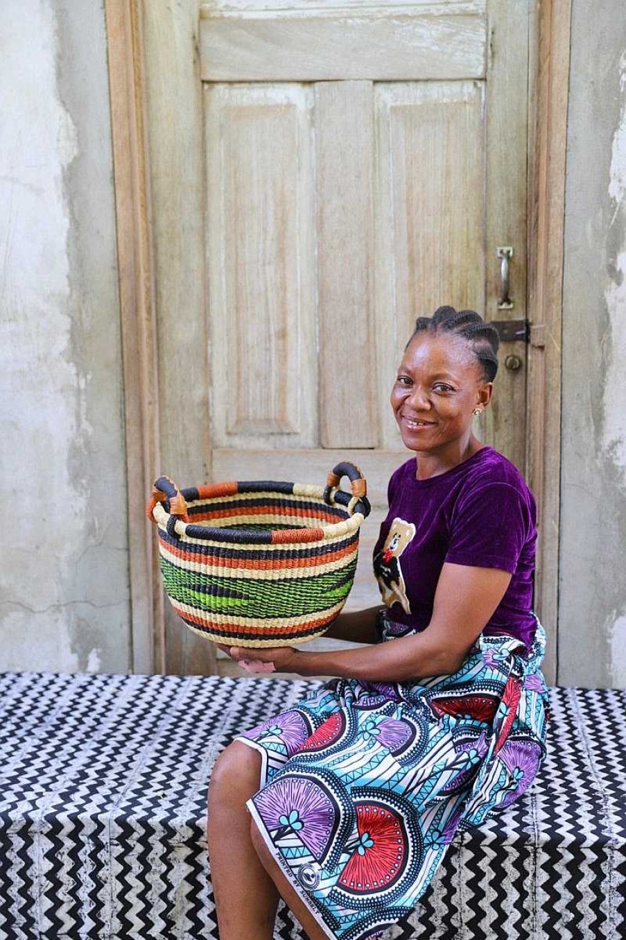 Bathroom + Laundry Baba Tree | Gbenka Storage Basket (Small) By Linda Ayariga